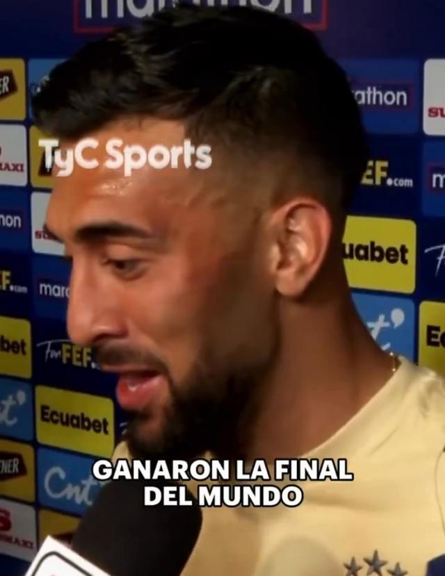 kaiyun体育官网-尼古拉斯-冈萨雷斯：厄瓜多尔庆祝得像赢了世界杯决赛